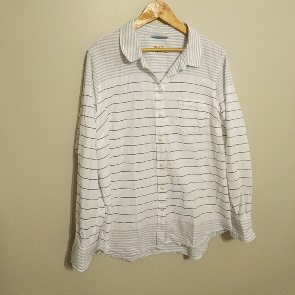 Merona Button Down Casual Boyfriend Shirt